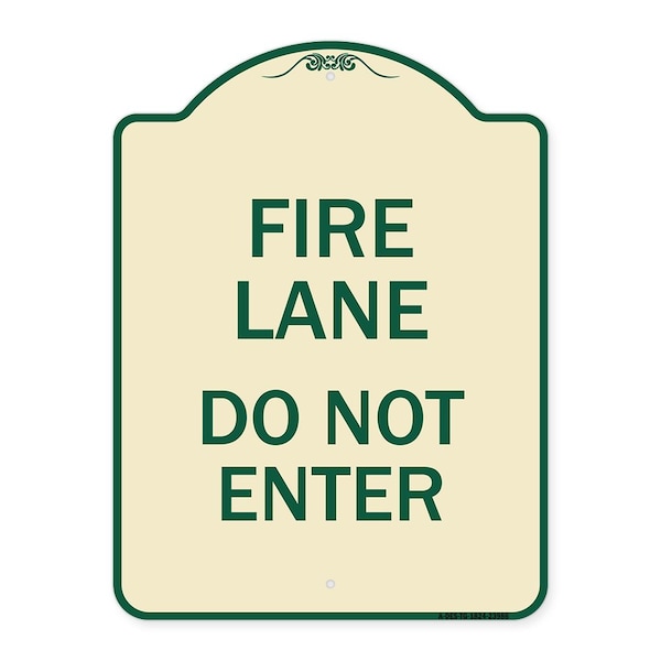 Signmission Fire Lane Do Not Enter Heavy-Gauge Aluminum Architectural Sign, 24" x 18", TG-1824-23986 A-DES-TG-1824-23986 - main